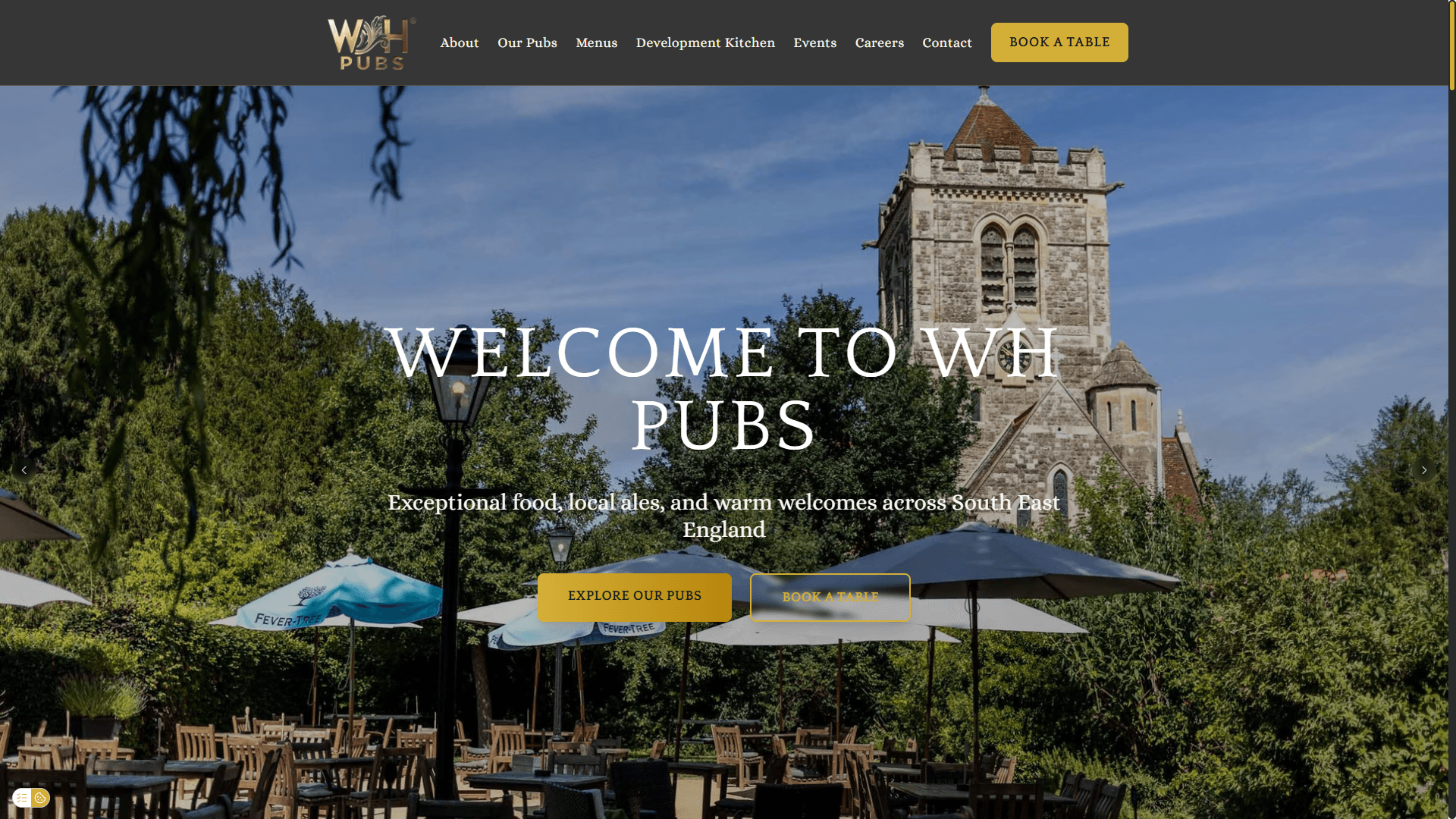 WH Pubs tablet view built by Boostkit